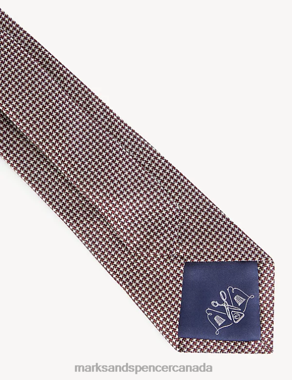 Marks and Spencer Canada - Men Mulberry Accessories Marks & Spencer Check Pure Silk Tie 20VTD5901