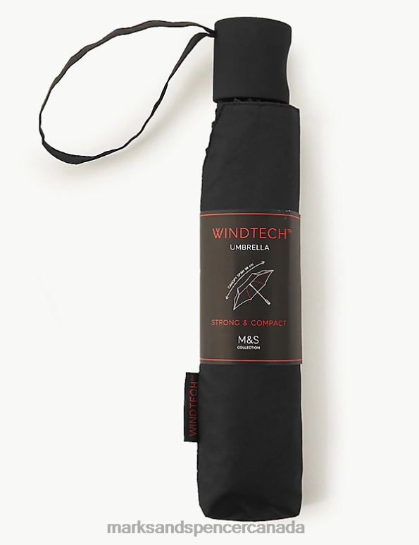 Men Black Accessories Marks & Spencer Briefcase Umbrella with Stormwear & Windtech 20VTD6840 - Marks and Spencer outlet