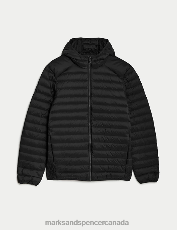 Marks and Spencer Canada - Men Black Clothing Marks & Spencer Feather and Down Jacket with Stormwear 20VTD5025