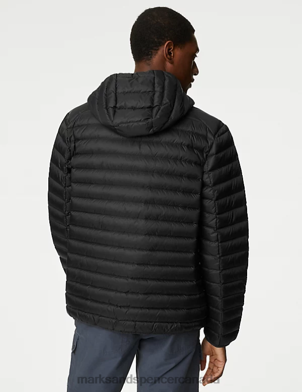 Marks and Spencer Canada - Men Black Clothing Marks & Spencer Feather and Down Jacket with Stormwear 20VTD5025