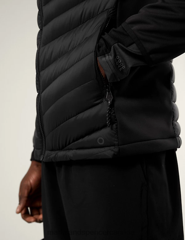 Men Black Clothing Marks & Spencer Padded Puffer Jacket with Stormwear 20VTD5648 - Marks and Spencer outlet