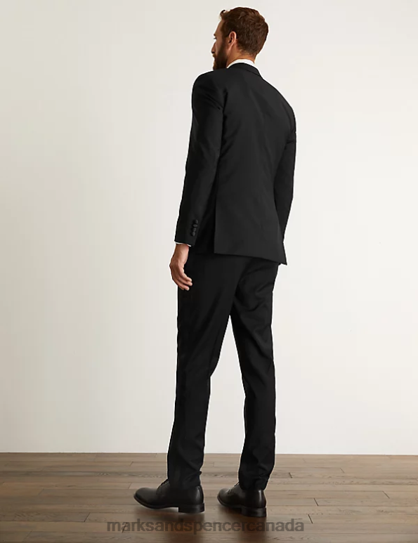 Marks and Spencer near me - Men Black Clothing Marks & Spencer Slim Fit Italian Pure Wool Tuxedo Jacket 20VTD6059