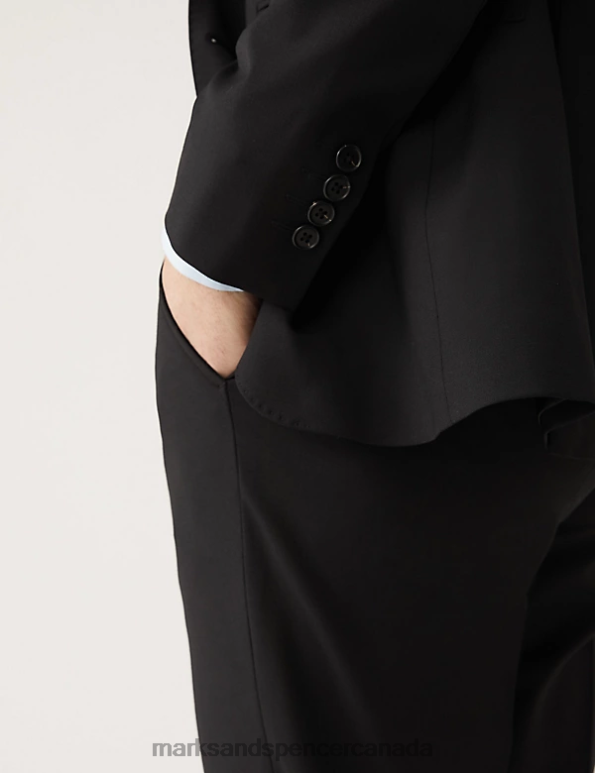 Men Black Clothing Marks & Spencer The Ultimate Slim Fit Wool Blend Suit Jacket 20VTD5793 - Marks and Spencer outlet