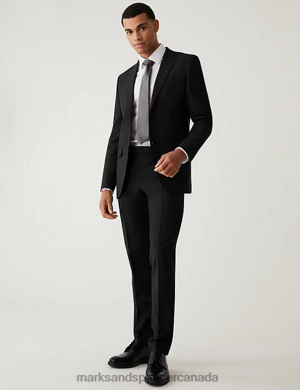 Men Black Clothing Marks & Spencer The Ultimate Tailored Fit Suit Jacket 20VTD4870 - Marks and Spencer online