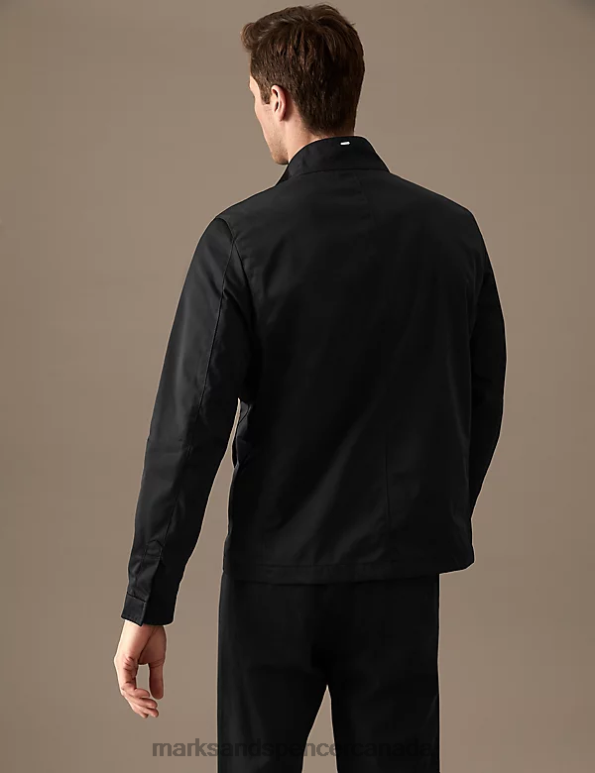 Marks and Spencer near me - Men Black Clothing Marks & Spencer Utility Mac with Stormwear 20VTD6381
