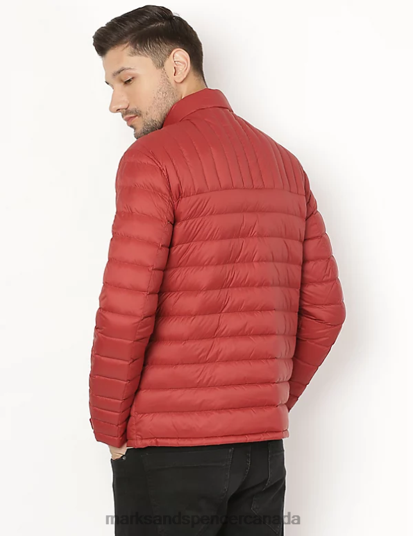 Men Brick Clothing Marks & Spencer Feather and Down Puffer Jacket 20VTD7474 - Marks and Spencer outlet