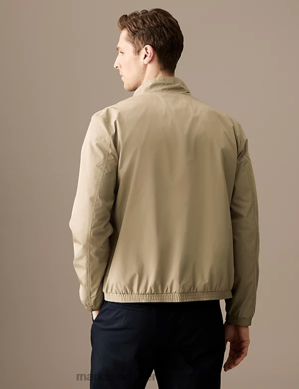 Men Caramel Clothing Marks & Spencer Bomber Jacket with Stormwear 20VTD5780 - Marks and Spencer Canada locations
