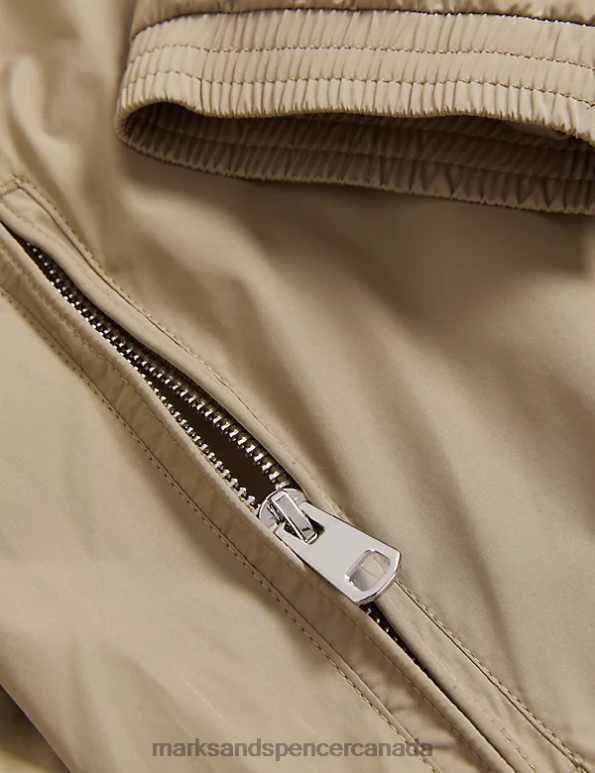 Men Caramel Clothing Marks & Spencer Bomber Jacket with Stormwear 20VTD5780 - Marks and Spencer Canada locations