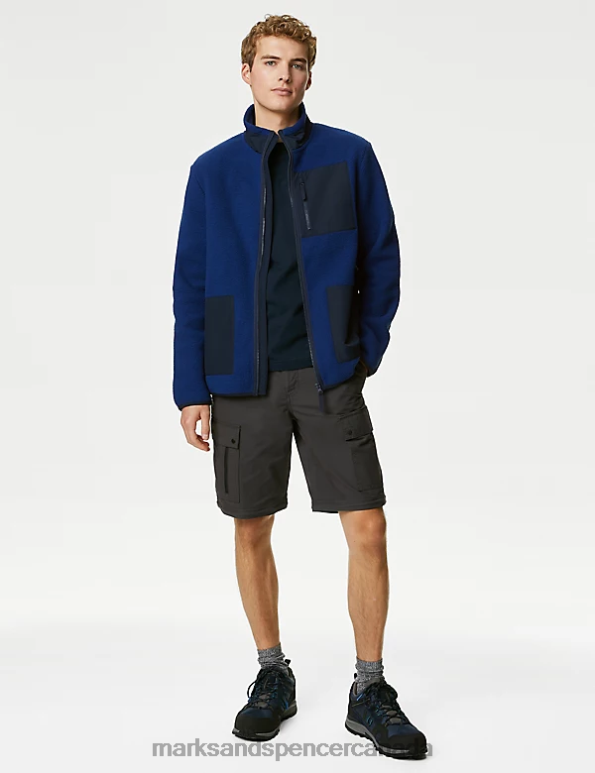 Marks and Spencer Canada - Men Dark Blue Clothing Marks & Spencer Polar Fleece Zip Up Jacket 20VTD5481