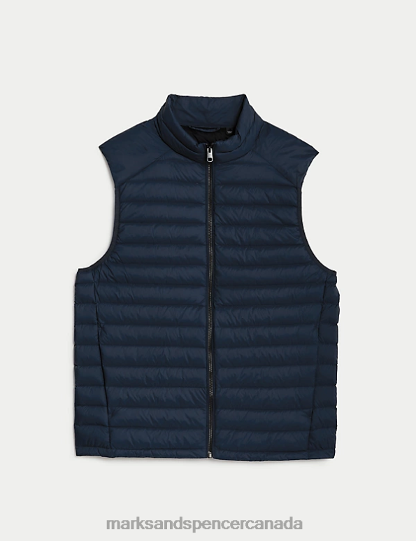 Marks and Spencer sale - Men Dark Navy Clothing Marks & Spencer Feather and Down Gilet with Stormwear 20VTD6021