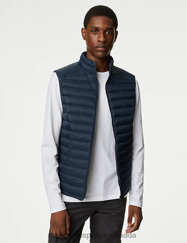 Marks and Spencer sale - Men Dark Navy Clothing Marks & Spencer Feather and Down Gilet with Stormwear 20VTD6021