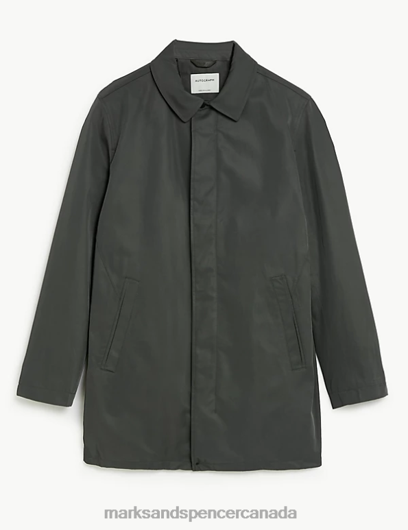 Men Grey Clothing Marks & Spencer Technical Mac with Stormwear 20VTD5519 - Marks and Spencer outlet
