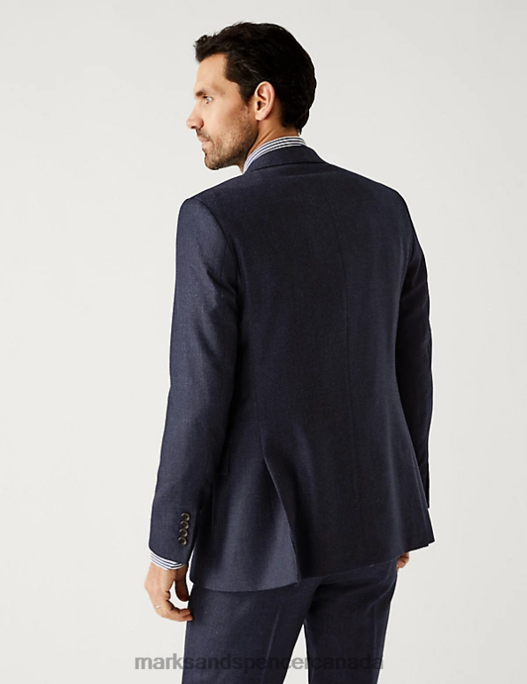 Marks and Spencer sale - Men Indigo Clothing Marks & Spencer Tailored Fit Pure Wool Suit Jacket 20VTD6521