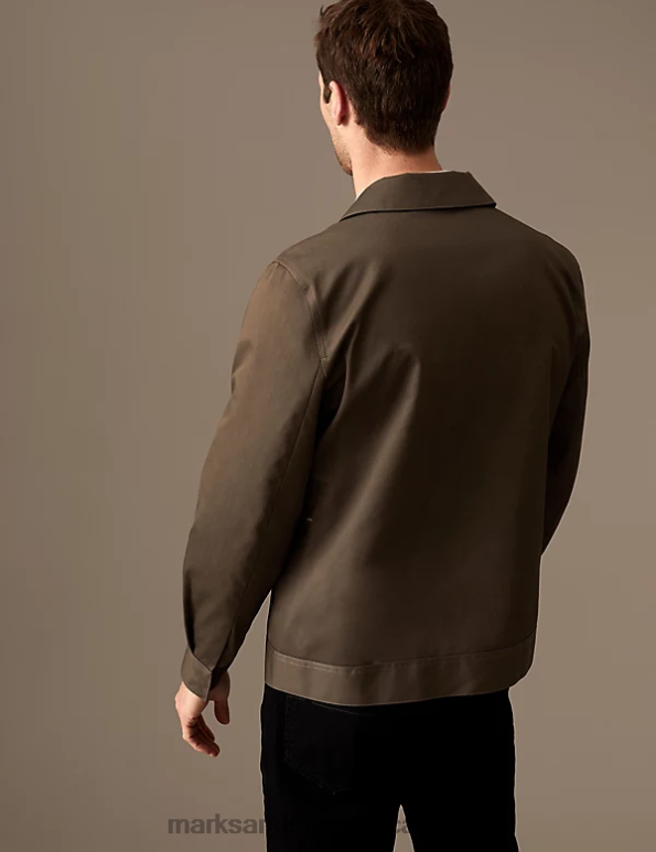 Men Mole Clothing Marks & Spencer Pure Cotton Harrington Jacket 20VTD5480 - Marks and Spencer outlet