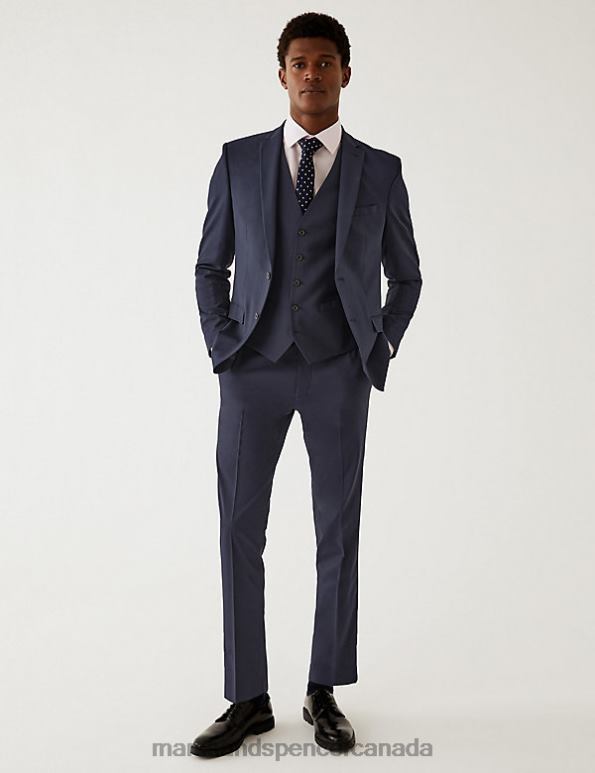 Marks and Spencer sale - Men Navy Clothing Marks & Spencer Skinny Fit Stretch Suit Jacket 20VTD5439