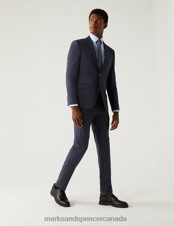 Marks and Spencer sale - Men Navy Clothing Marks & Spencer Skinny Fit Stretch Suit Jacket 20VTD5439