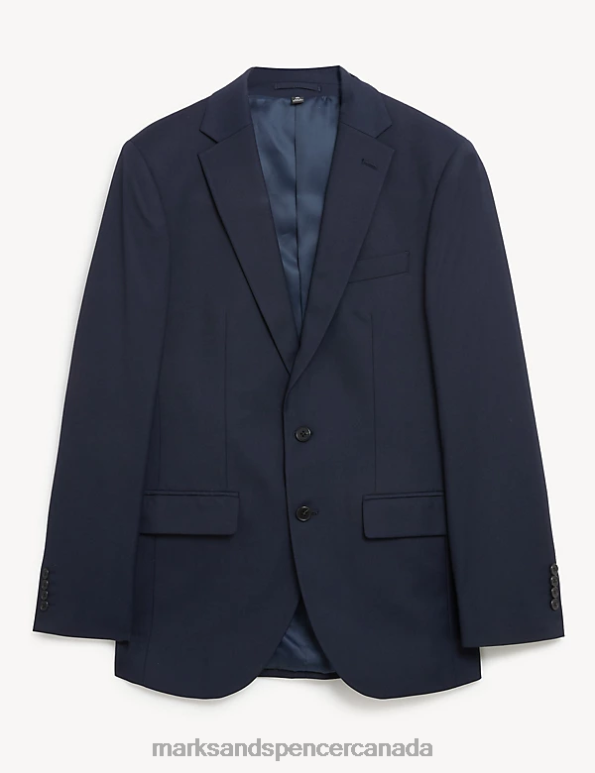 Men Navy Clothing Marks & Spencer Slim Fit Stretch Suit Jacket 20VTD5414 - Marks and Spencer Canada locations