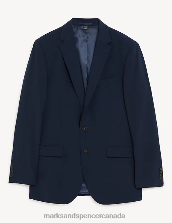 Men Navy Clothing Marks & Spencer The Ultimate Tailored Fit Suit Jacket 20VTD6005 - Marks and Spencer online