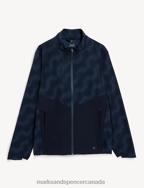 Men Navy Mix Clothing Marks & Spencer Colour Block Jacket with Stormwear 20VTD5645 - Marks and Spencer Canada locations