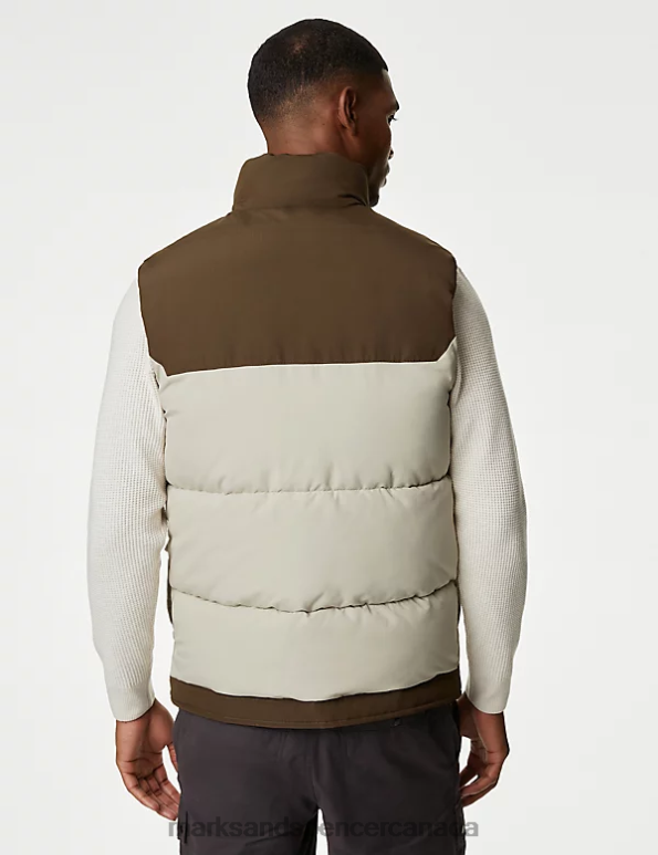 Men Neutral Clothing Marks & Spencer Padded Gilet with Thermowarmth 20VTD5927 - Marks and Spencer online