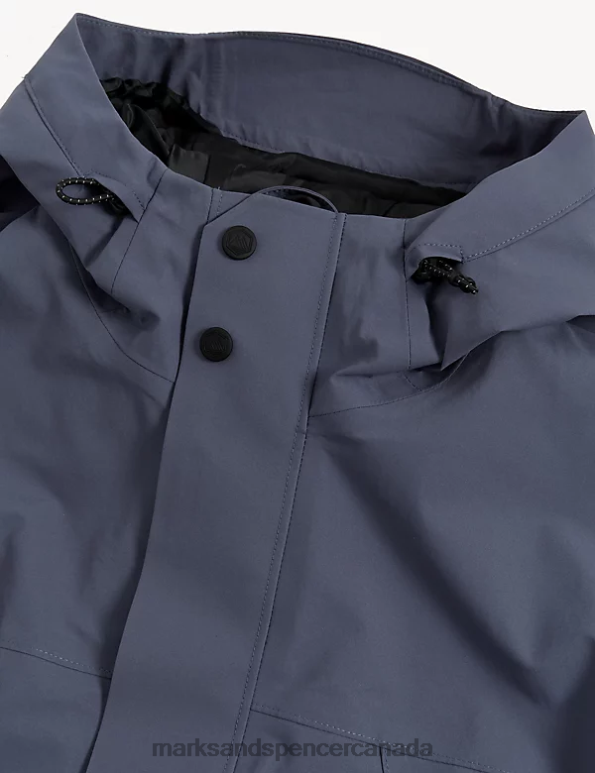 Marks and Spencer sale - Men Petrol Clothing Marks & Spencer Hooded Parka Jacket with Stormwear 20VTD5903