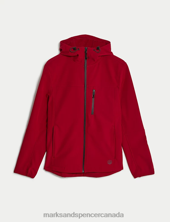 Men Red Clothing Marks & Spencer Fleece Lined Anorak with Stormwear 20VTD5042 - Marks and Spencer online
