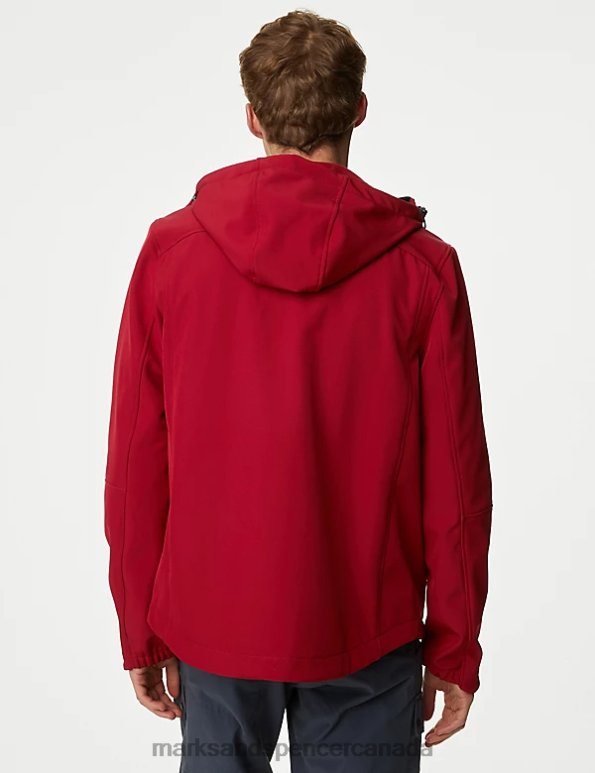 Men Red Clothing Marks & Spencer Fleece Lined Anorak with Stormwear 20VTD5042 - Marks and Spencer online