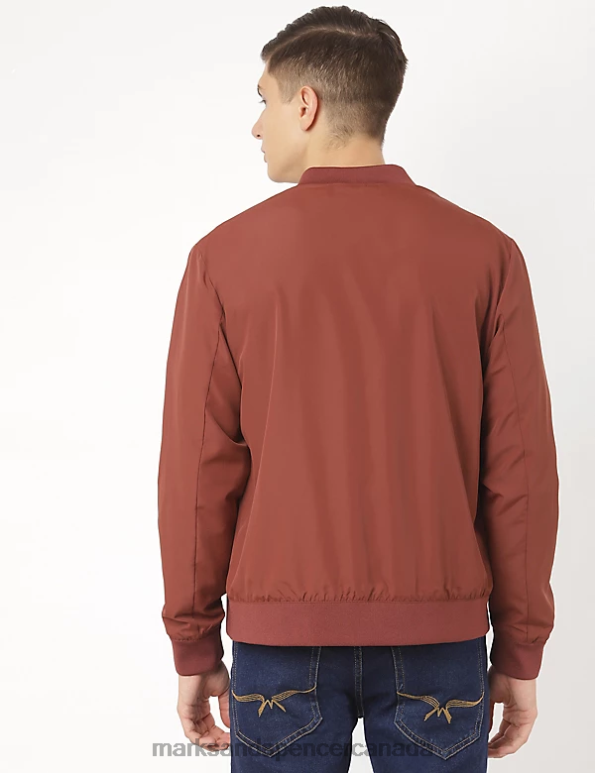 Marks and Spencer sale - Men Red Clothing Marks & Spencer Summer Bomber Jacket With Stormwear 20VTD7426