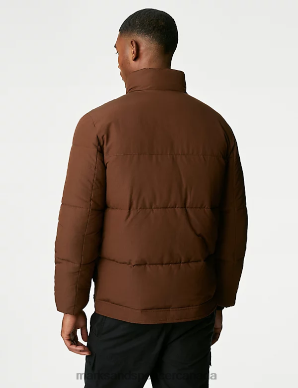 Men Rust Clothing Marks & Spencer Puffer Jacket with Thermowarmth 20VTD6526 - Marks and Spencer online