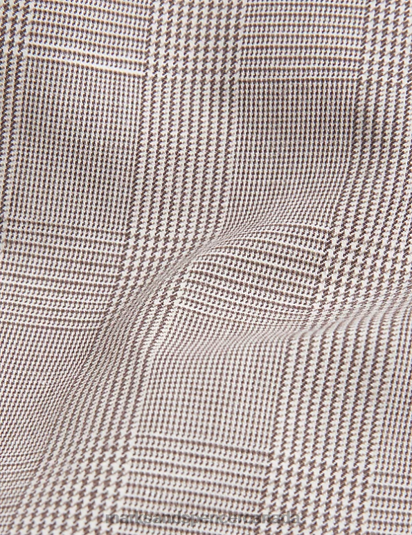 Marks and Spencer near me - Men Stone Clothing Marks & Spencer Cotton Blend Check Jacket 20VTD6913