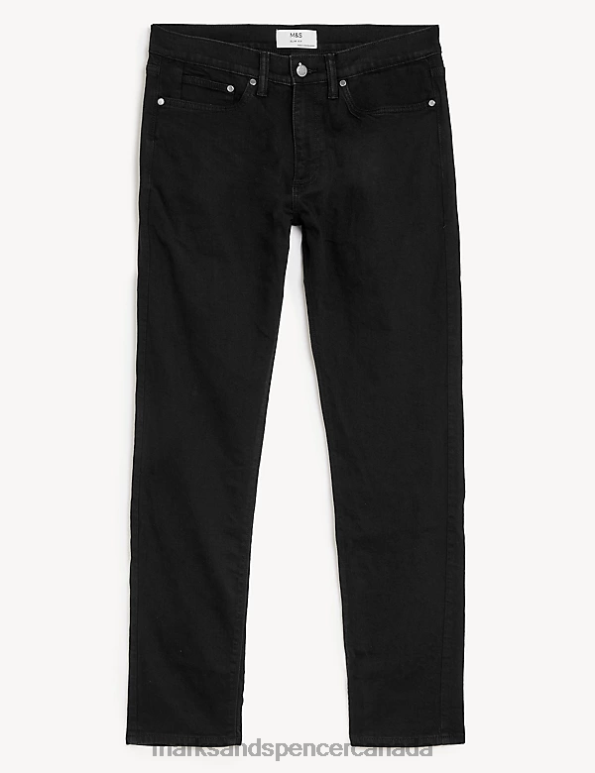 Marks and Spencer near me - Men Black Clothing Marks & Spencer Slim Fit Stretch Jeans 20VTD5043