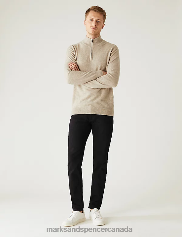 Marks and Spencer near me - Men Black Clothing Marks & Spencer Slim Fit Stretch Jeans 20VTD5043