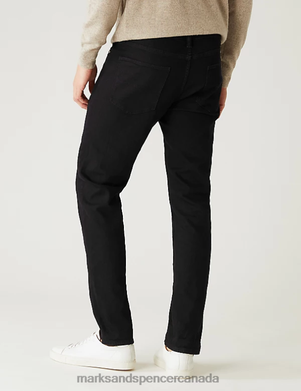 Marks and Spencer near me - Men Black Clothing Marks & Spencer Slim Fit Stretch Jeans 20VTD5043