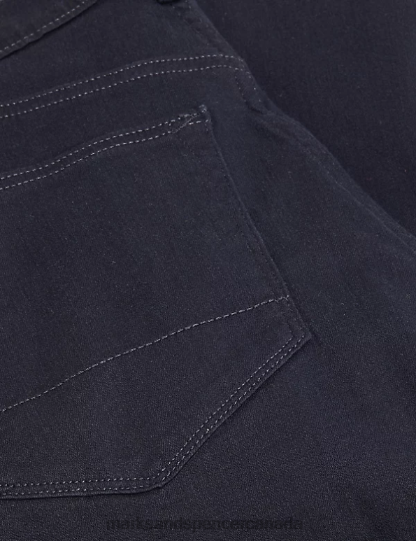 Marks and Spencer near me - Men Blue/Black Clothing Marks & Spencer Slim Fit 360 Flex Jeans 20VTD7183