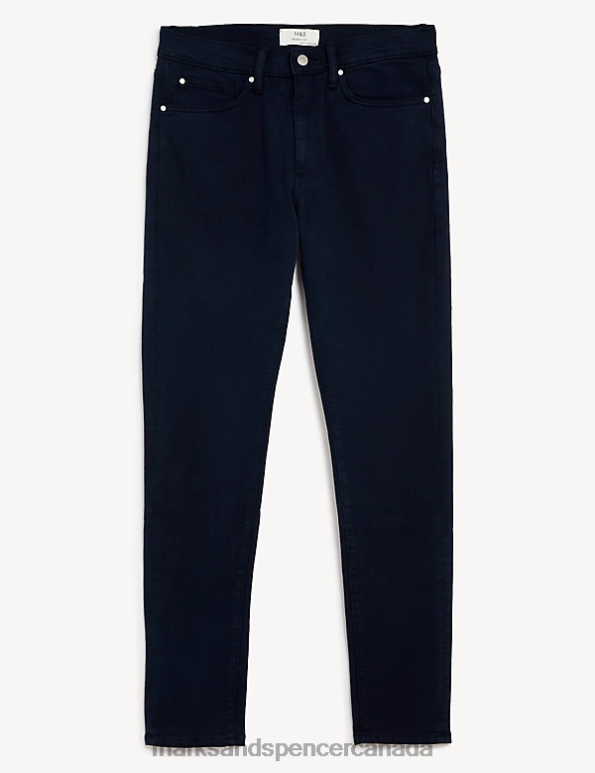 Marks and Spencer sale - Men Blue Clothing Marks & Spencer Skinny Fit Tea Dyed Stretch Jeans 20VTD6070