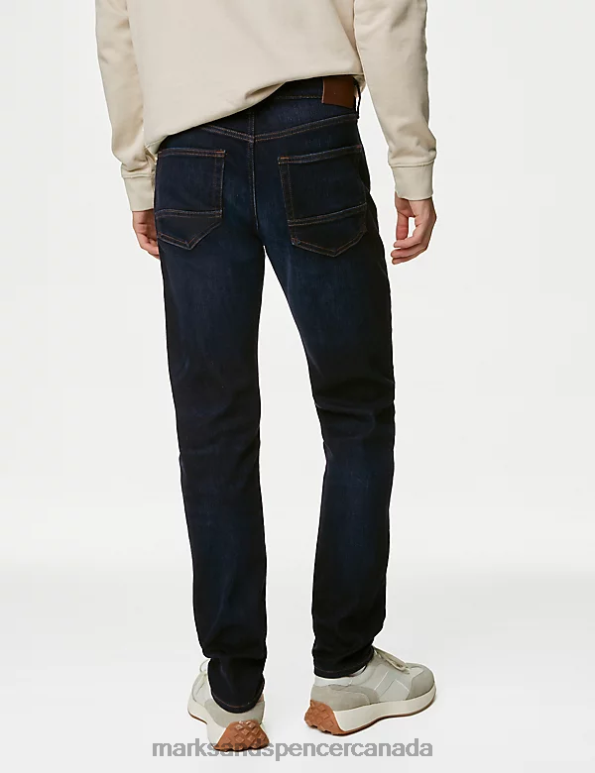 Men Indigo Clothing Marks & Spencer Slim Fit 360 Flex Jeans 20VTD7185 - Marks and Spencer online