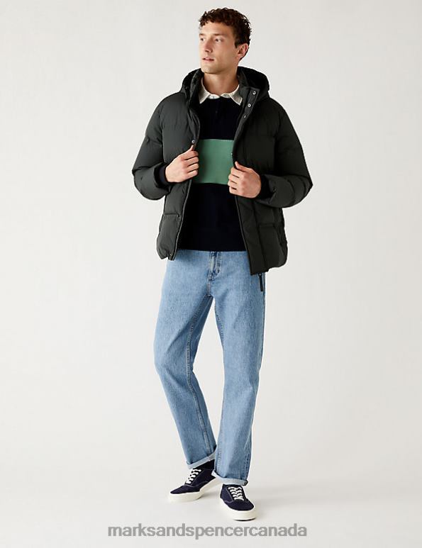 Men Light Blue Clothing Marks & Spencer Loose Fit Rigid Vintage Wash Jeans 20VTD6352 - Marks and Spencer online