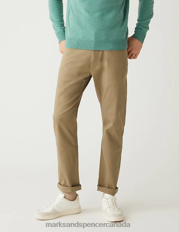 Marks and Spencer Canada - Men Topaz Clothing Marks & Spencer Straight Fit 360 Flex Jeans 20VTD7040