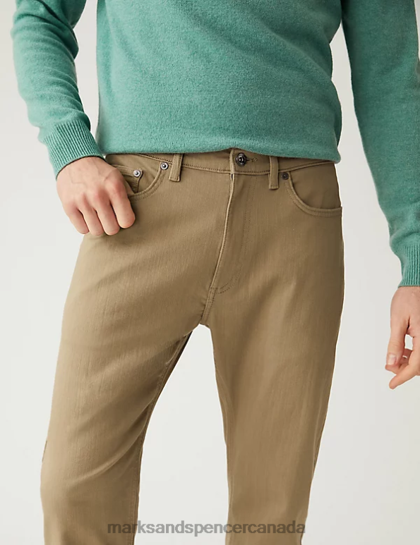 Marks and Spencer Canada - Men Topaz Clothing Marks & Spencer Straight Fit 360 Flex Jeans 20VTD7040