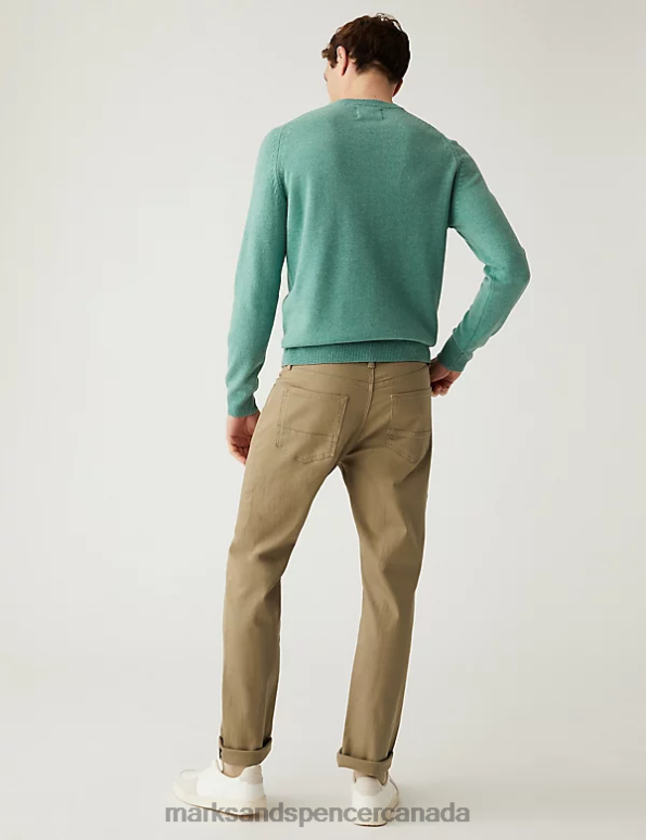 Marks and Spencer Canada - Men Topaz Clothing Marks & Spencer Straight Fit 360 Flex Jeans 20VTD7040