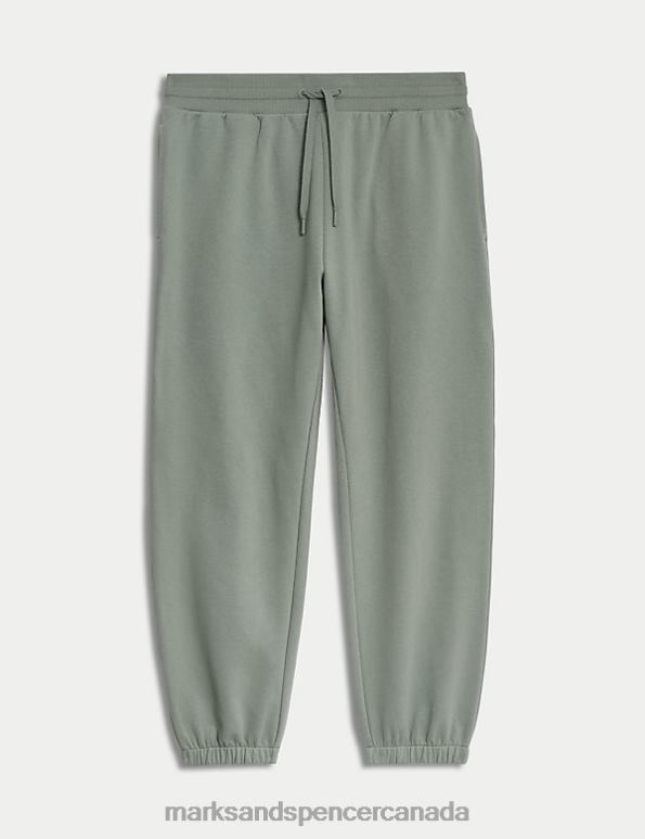 Men Sage Clothing Marks & Spencer Cotton Rich Oversized Joggers 20VTD7168 - Marks and Spencer online