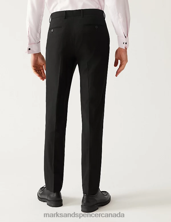Marks and Spencer sale - Men Black Clothing Marks & Spencer Regular Fit Stretch Suit Trousers 20VTD6247