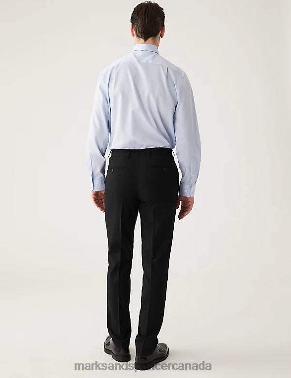 Men Black Clothing Marks & Spencer Slim Fit Stretch Suit Trousers 20VTD5453 - Marks and Spencer outlet