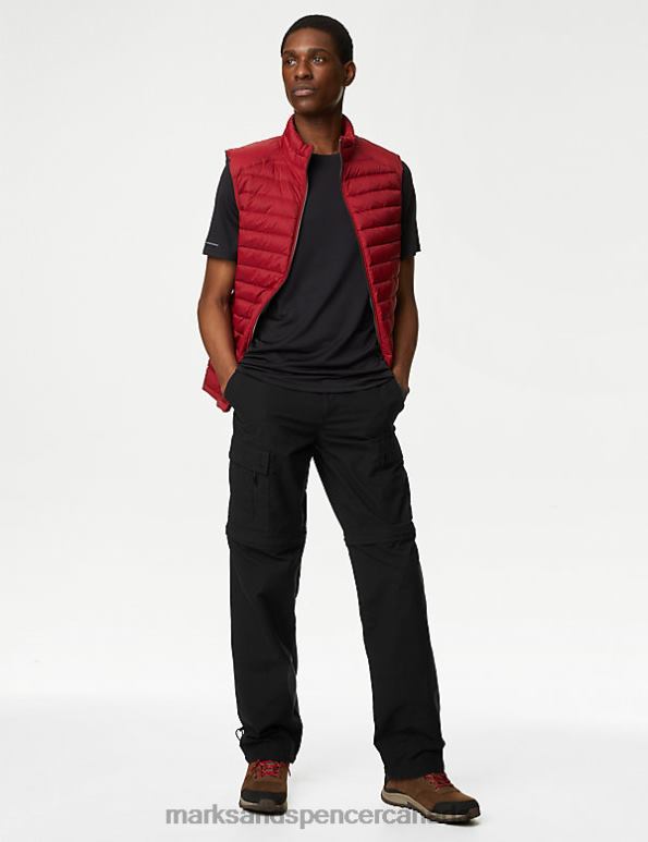 Men Black Clothing Marks & Spencer Zip Off Trekking Trousers with Stormwear 20VTD5587 - Marks and Spencer Canada locations