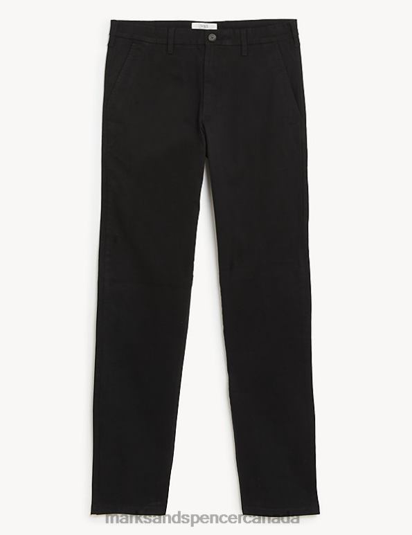 Marks and Spencer near me - Men Black Mix Clothing Marks & Spencer Regular Fit Stretch Chinos 20VTD231