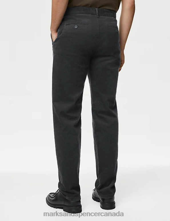 Marks and Spencer near me - Men Carbon Clothing Marks & Spencer Regular Fit Corduroy Stretch Chinos 20VTD6471