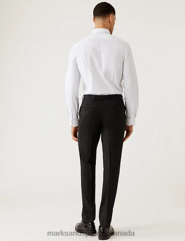 Men Charcoal Clothing Marks & Spencer The Ultimate Tailored Fit Suit Trousers 20VTD5366 - Marks and Spencer online