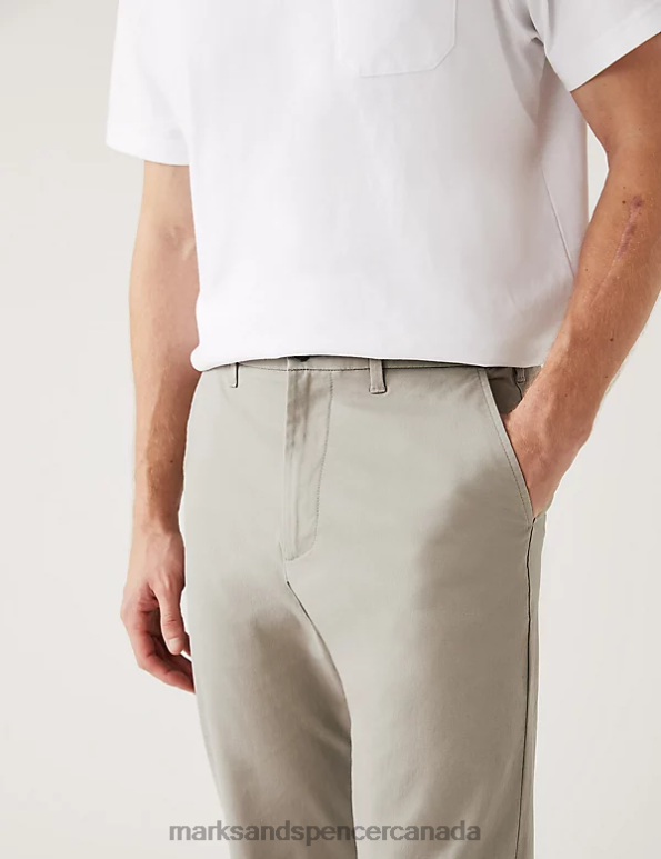 Men Clay Clothing Marks & Spencer Regular Fit Stretch Chinos 20VTD237 - Marks and Spencer outlet