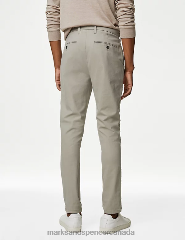 Marks and Spencer sale - Men Clay Clothing Marks & Spencer Skinny Fit Stretch Chinos 20VTD5318
