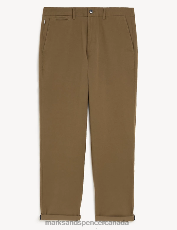 Marks and Spencer Canada - Men Dark Bronze Clothing Marks & Spencer Regular Fit Ultimate Chino 20VTD5288